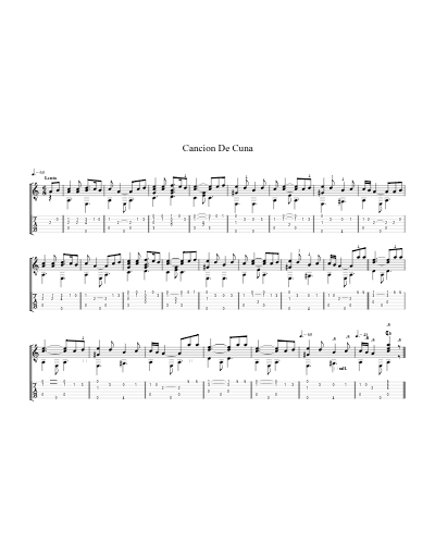 Cancion De Cuna preview