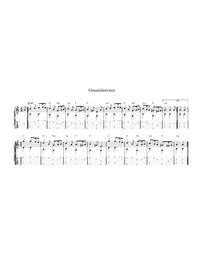 Greensleeves preview