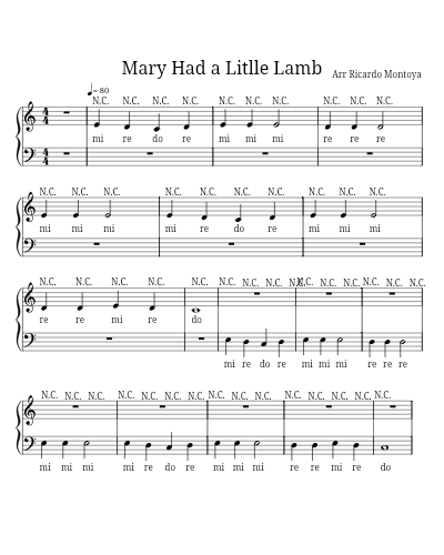 Mary Had A Little Lamb preview