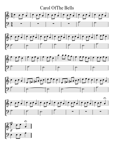 Carol Of The Bells preview