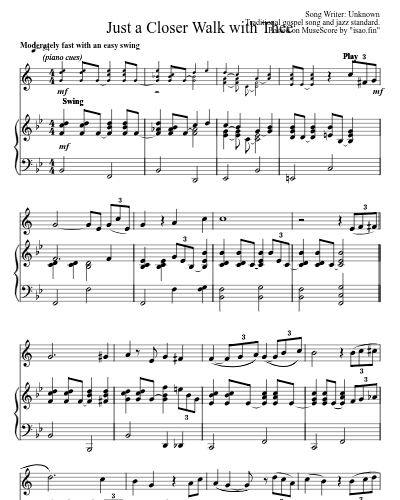 Just A Closer Walk With Thee preview